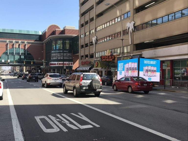 indiana mobile billboard led screen rental led truck billboard advertising