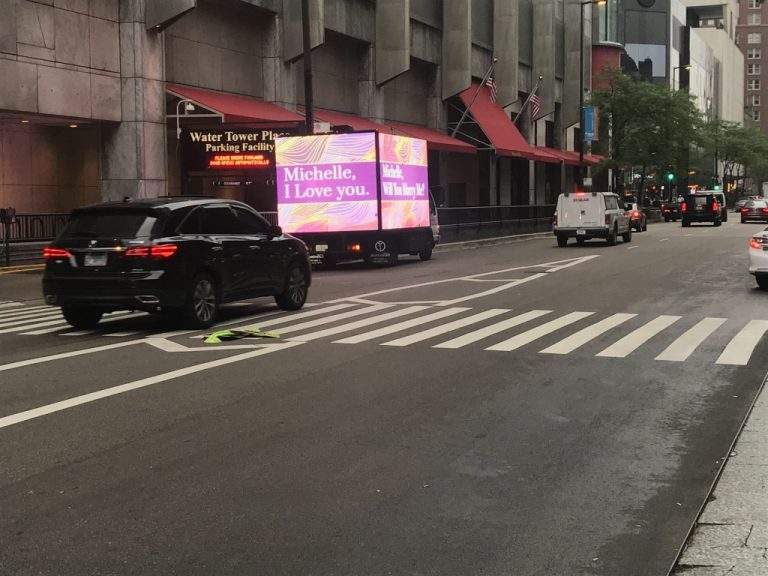 new york mobile billboard led screen rental led truck billboard advertising