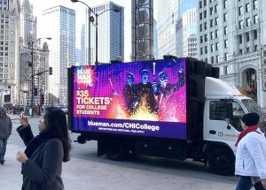 oak park–river forest mobile billboard led screen rental led truck billboard advertising