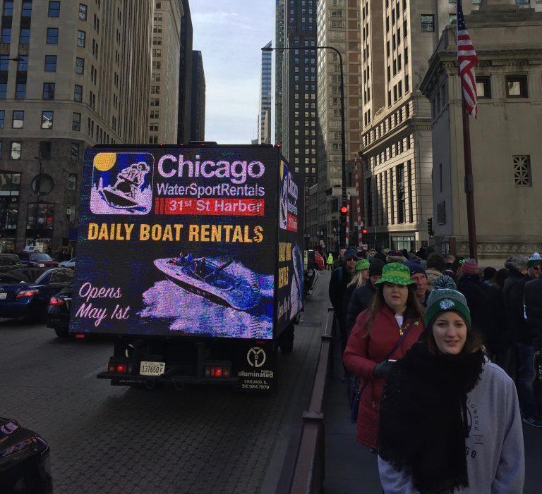 ohio mobile billboard led screen rental led truck billboard advertising