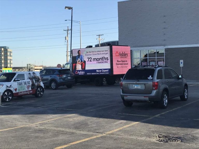 texas mobile billboard led screen rental led truck billboard advertising