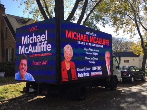 chicago mobile billboard led screen rental led truck billboard advertising