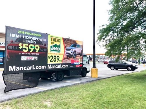 cleveland mobile billboard led screen rental led truck billboard advertising
