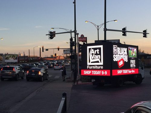 louisville mobile billboard led screen rental led truck billboard advertising