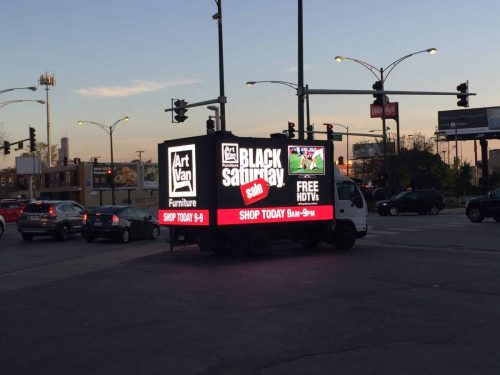 michigan mobile billboard led screen rental led truck billboard advertising