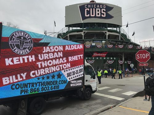 milwaukee mobile billboard led screen rental led truck billboard advertising