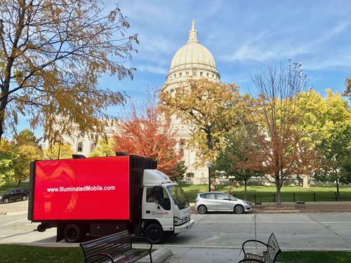 minnesota mobile billboard led screen rental led truck billboard advertising