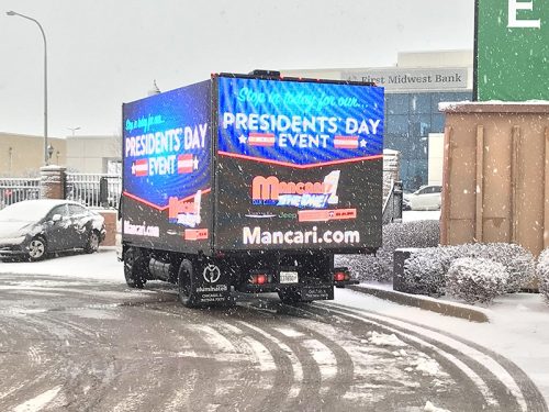 newark mobile billboard led screen rental led truck billboard advertising