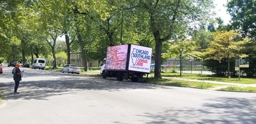 ohio mobile billboard led screen rental led truck billboard advertising