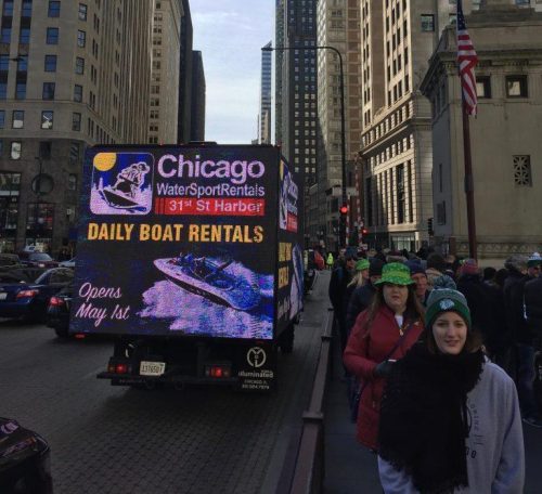 ohio mobile billboard led screen rental led truck billboard advertising